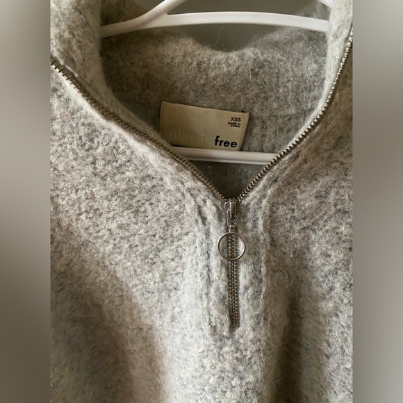 Wilfred Free Gwyneth quarter zip alpaca sweater - Picture 2 of 4